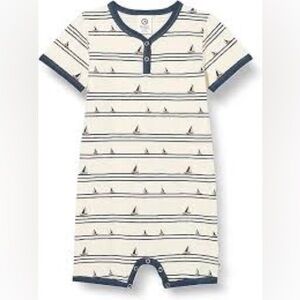 Musli 12-18 month outfit shorts summer romper sailboat stripes